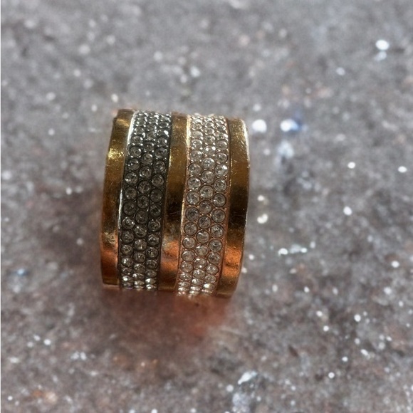 Michael Kors Gold and Silver Crystal Ring - Picture 1 of 5